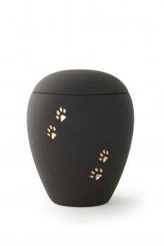 Siena Anthrazit mit 4 goldenen Relief-Pfötchen (1,5 ltr)