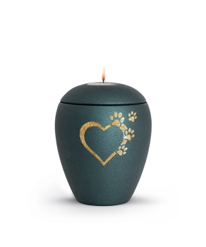 Preview: Keramik Verona petrol mit Sparkling Motiv 5 (1,5 ltr.)