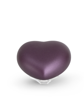 Preview: Keramik-Herz weiß mit Kristall-Schweif (1,5 ltr.)