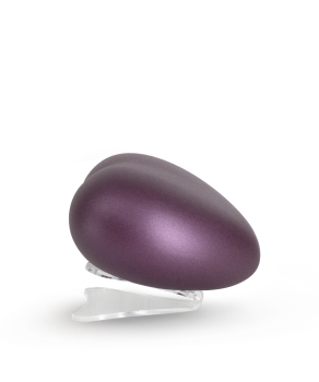 Preview: Keramik Herz petrol mit Kristall-Schweif (1,5 ltr.)