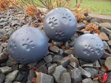 Kugel mit 4 Pfoten - blaugrau - frostsicher (0,45 Liter)