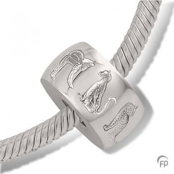 Charm mit Katzenmotiven (ohne Armband)