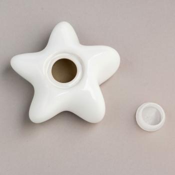Preview: Keramik-Stern Asteri weiss