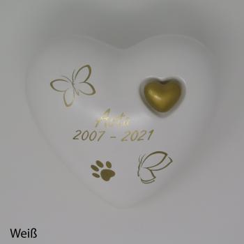 Preview: Keramik-Herz "Schmetterling"