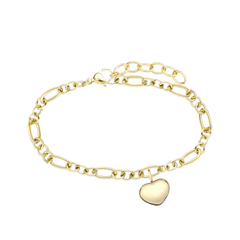 Edelstahl-Armband mit 1 Herzanhänger