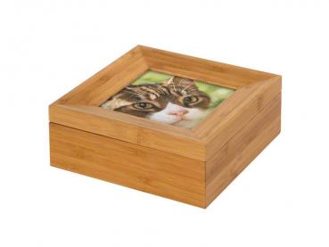Bambus-Box mit Fotorahmendeckel (0,6 ltr.)