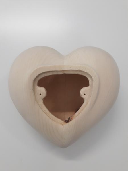 Lindenholz Herzurne mit Hundepfote (1-1,5 ltr.)