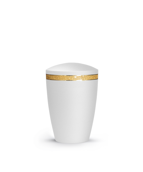 Glamour weiß m. Goldglitterband (0,5 ltr.)