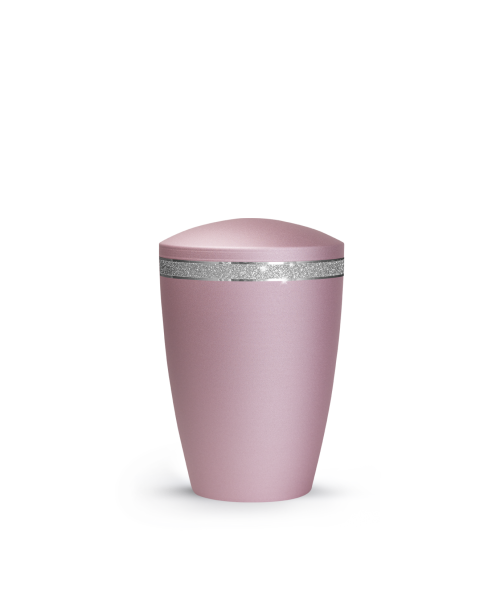 Glamour rosé m. Silberglitterband (0,5 ltr.)