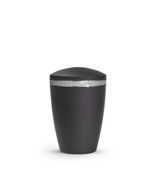 Glamour schwarz m. Silberglitterband (0,5 ltr.)