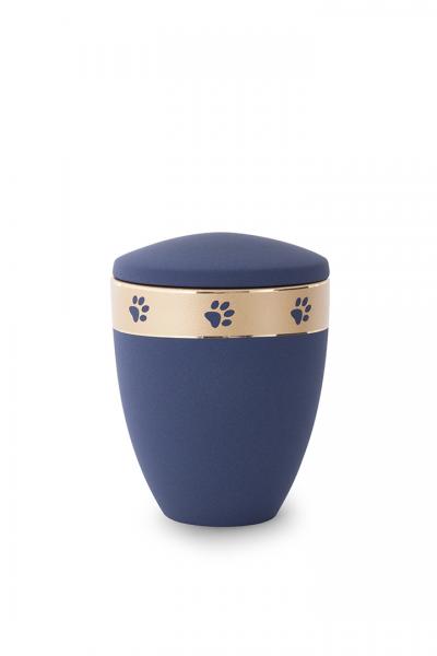 Keramikurne dunkelblau (0,5 ltr.)