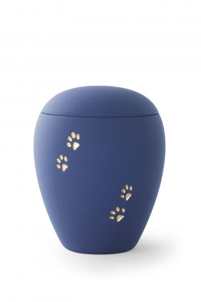 Siena Marineblau mit 4 goldenen Relief-Pfötchen (1,5 ltr)