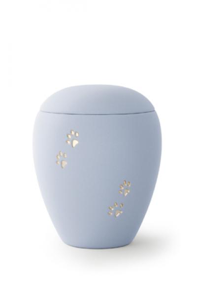 Siena Himmelblau mit 4 goldenen Relief-Pfötchen (1,5 ltr)