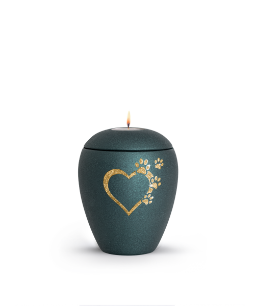 Keramik Verona petrol mit Sparkling Motiv 5 (0,5 ltr.)