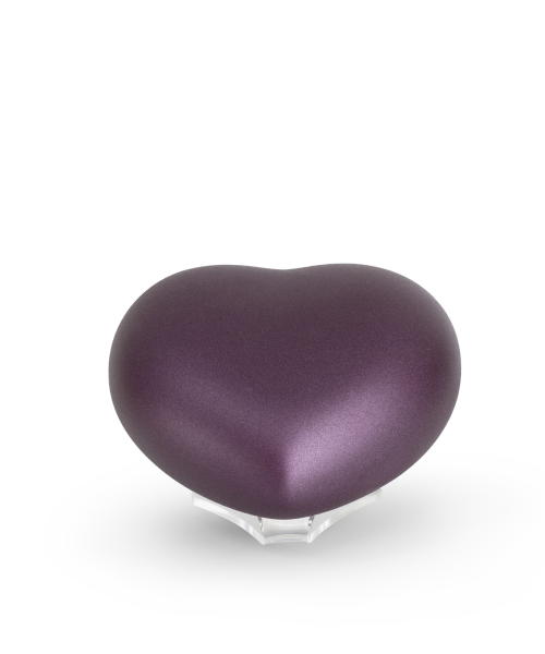 Keramik-Herz weiß mit Kristall-Schweif (1,5 ltr.)