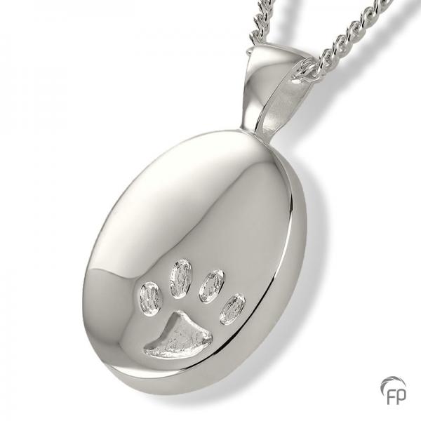 Kettenanhänger OVAL mit 1 Pfote