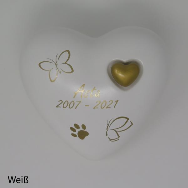 Keramik-Herz "Schmetterling"