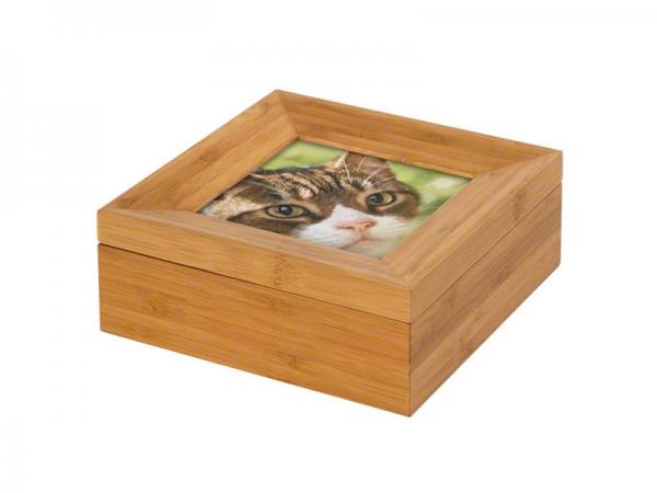 Bambus-Box mit Fotorahmendeckel (0,6 ltr.)