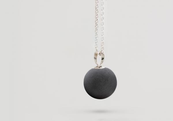Mevisto Perle "BLACK VULCANO" - silver