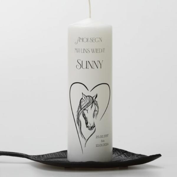 Trauerkerze Pferd